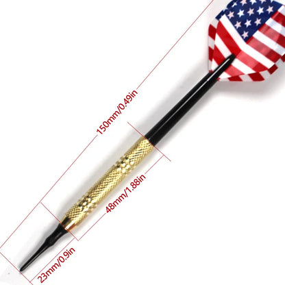 12 Pcs/Set Darts Professional 14g Safety Soft Tipped Darts