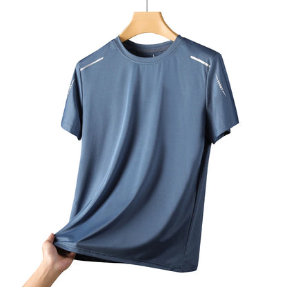 CHRLCK Men's Running Quick Drying T-shirts Breathable