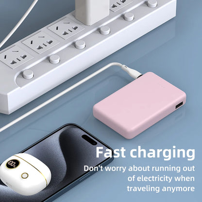 Mini Compact Portable Power Bank 5000Mah Mobile Phone Charger,