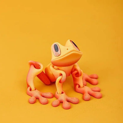 3D Printing Simulation Tree Frog Joint Movable Frog