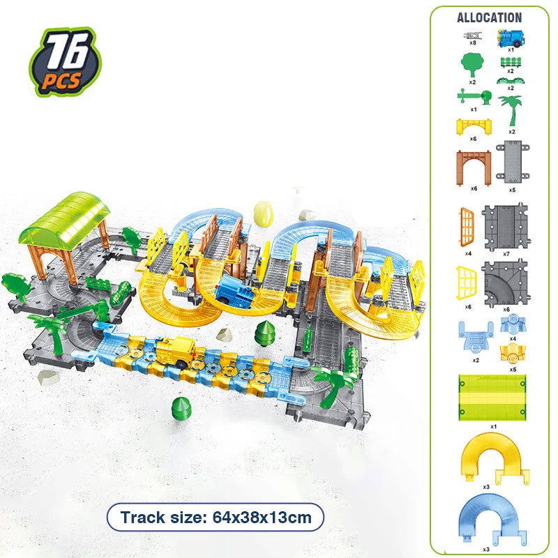 Electric train tracks Toys Splicing Track Trains Transparent