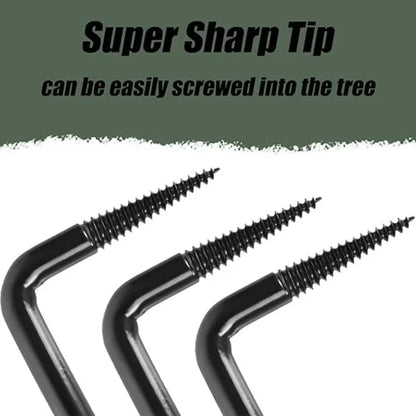 Screw in Tree Climbing Steps 4 Inch Non-Slip Rolling