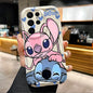 Disney Stitch And Angel Silicone Soft Phone Case