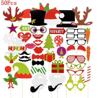 Christmas Decorations Props Cute Santa Claus Xmas Tree