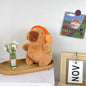 Cute Capybara Plush Toy Hoodie with Wings Simulation Doll