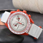 2025 Newest High Quality Wantch Men's and Women's Moon Mercury Quartz