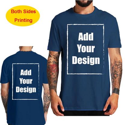 Custom T Shirt for Men Front Back Print