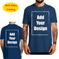Custom T Shirt for Men Front Back Print