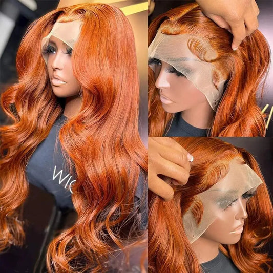 Ginger Wig Human Hair 13x6 HD Lace