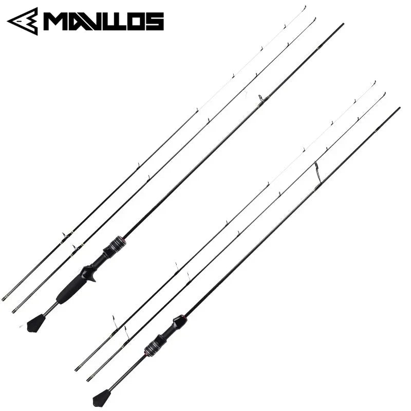 Mavllos Delicacy Ultralight Fishing Rod – 2 Tips (UL & L), 1-8lb Line,