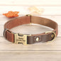 Free Custom PU Leather Dog Collar Engraved Dog Collars