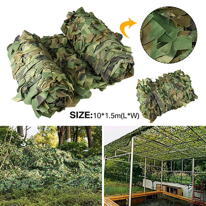 3Mx5M 4Mx6M Camouflage Netting Bulk Roll Sunshade Net for Hunting Woodland Training Camping Car Cover Paintball Bird Watching