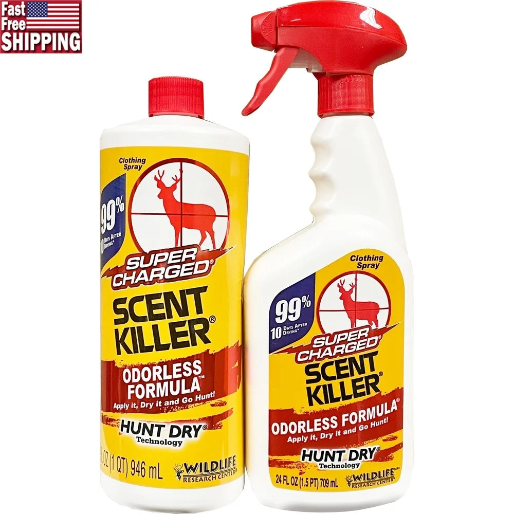 Super Charged Scent Killer Spray Combo 56 fl oz Hunt Dry
