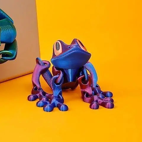 3D Printing Simulation Tree Frog Joint Movable Frog