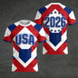 2026 USA Soccer T Shirt 3D Print American Flag Football