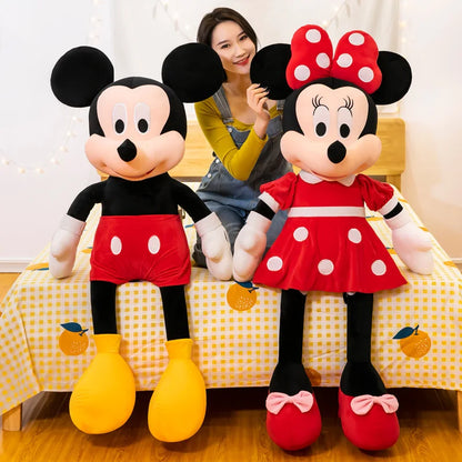 35cm Mickey Mouse Plush Toys Kawaii Anime Mickey Minnie Stuffed