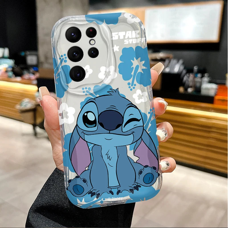 Disney Stitch And Angel Silicone Soft Phone Case