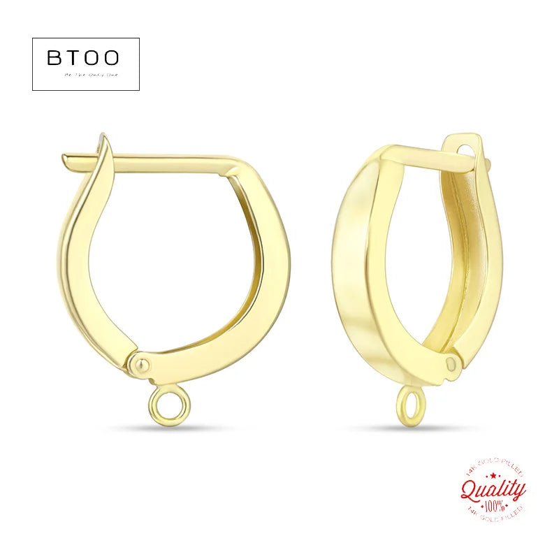 14K Gold Filled Earrings 12mm Horseshoe Huggie Earring