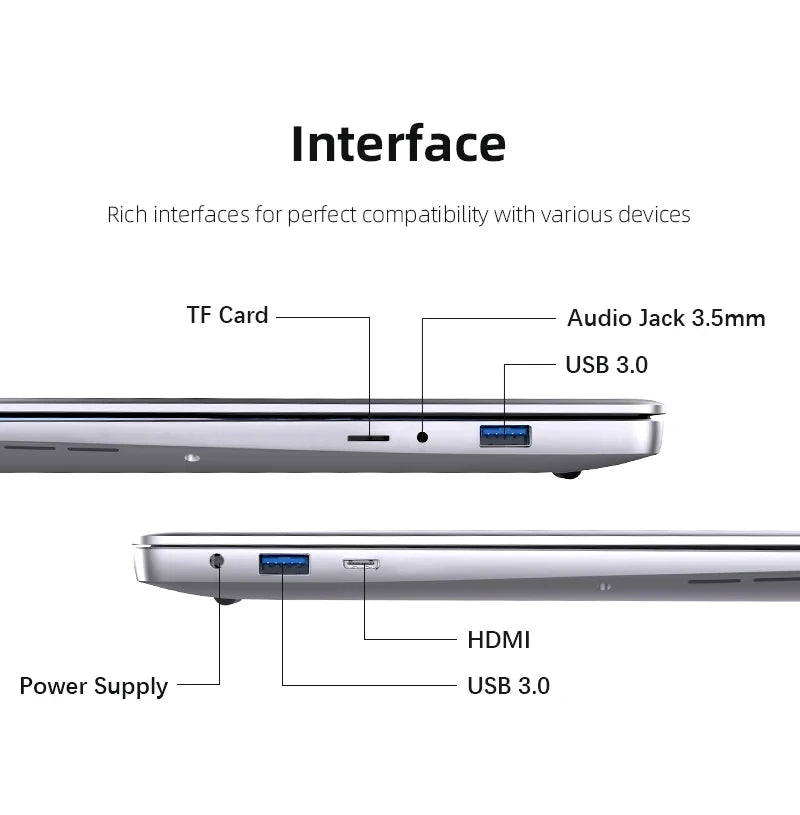 Laptop Computer Windows 11 Pro Intel Atom A3950 2025