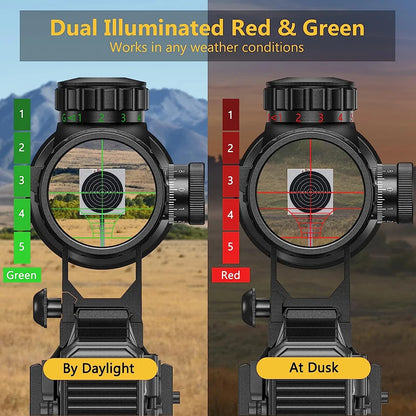 3-9x40 EG Rifle Scopes Hunting Sights Red and Green