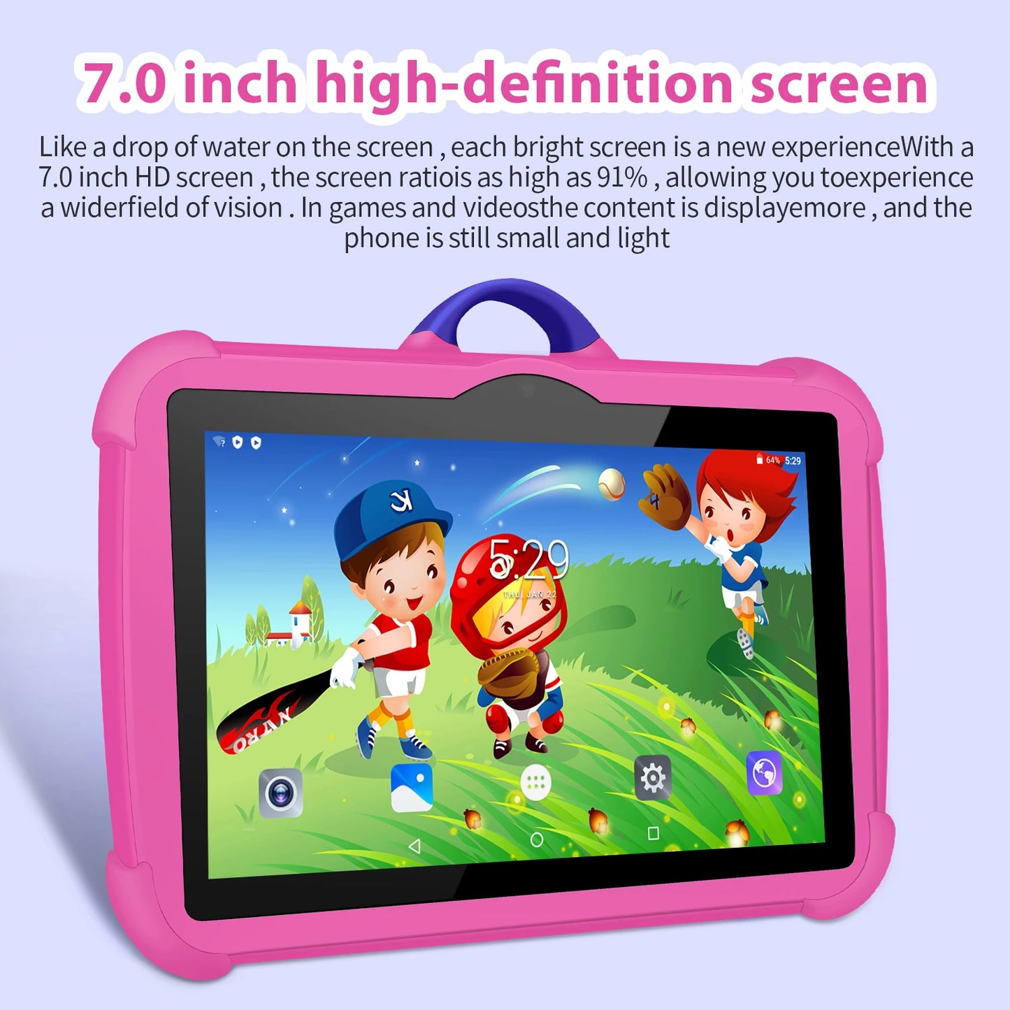 New Cartoon Pattern Kids Tablet 7 Inch