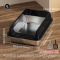 Stainless Steel Litter Box, Semi-enclosed Splash-proof And Leak-proof