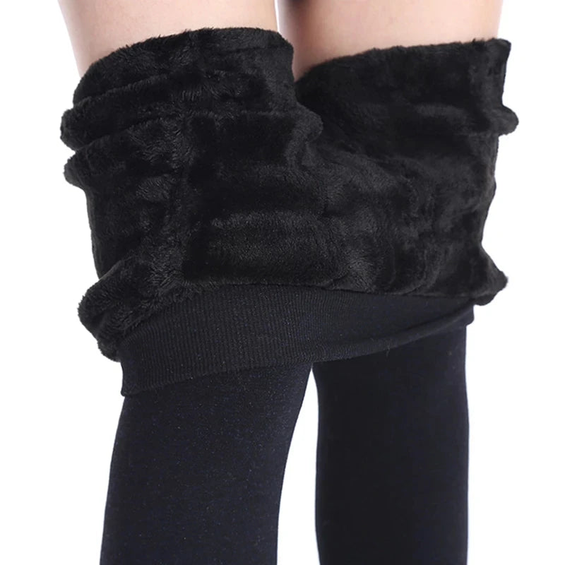 Winter Leggings For Women Warm Leggins Solid Color