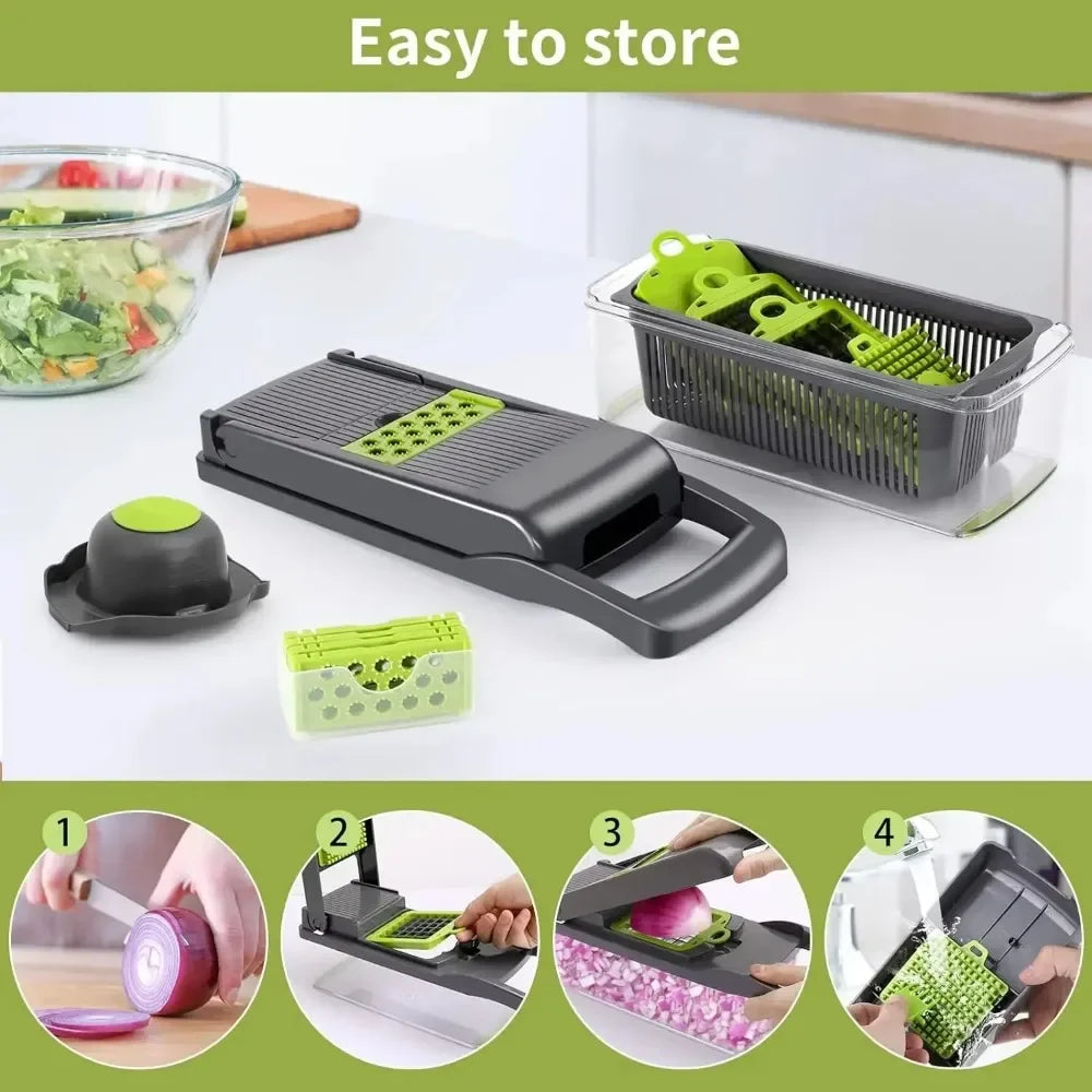 Multifunctional Vegetable Chopper Handle Food Grate Food Chopper