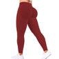 Seamless Women Solid Waist Yoga Pants