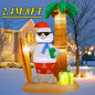 Christmas Decorations Model Built-in LED Lights Inflatable Toys Ornament