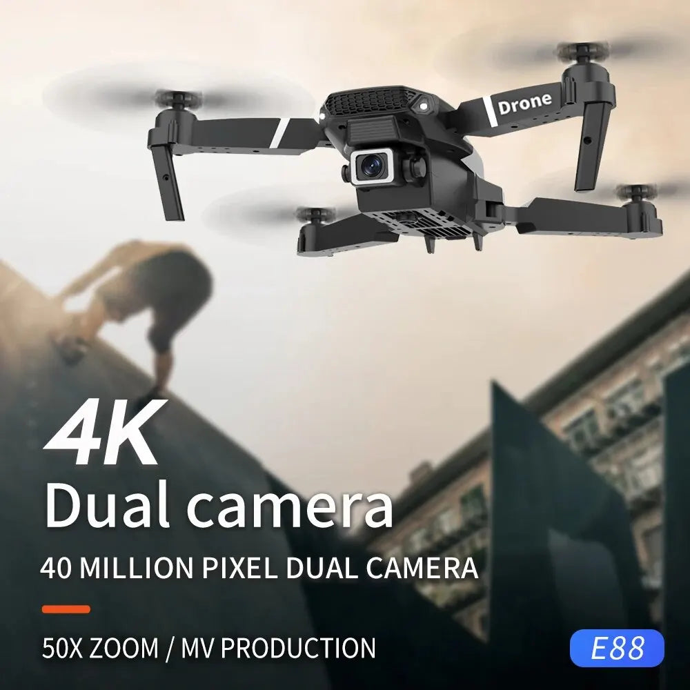 KDBFA 2024 New E88 Pro WIFI FPV Drone Wide Angle