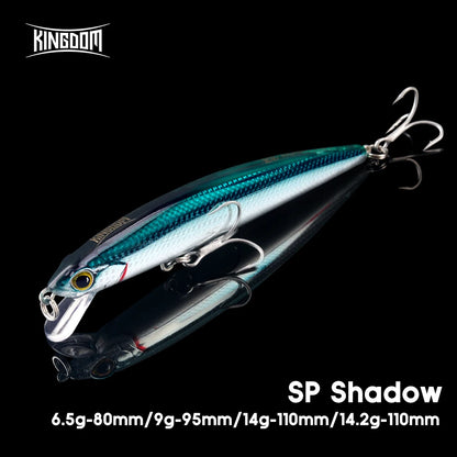 KINGDOM SP Shadow Fishing Lures 6.5g 9g 14g 14.2g Suspending