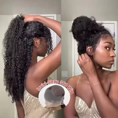 200 Density Water Wave Lace Front Wig 4x4 5x5