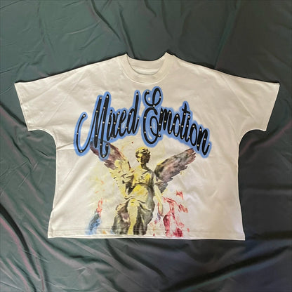 New Summer Letter Rhinestone Short Sleeve Black Men's T-Shirt