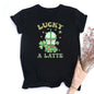 St. Patrick's Coffee Shirt Lucky Coffee Shirt St Patricks Day