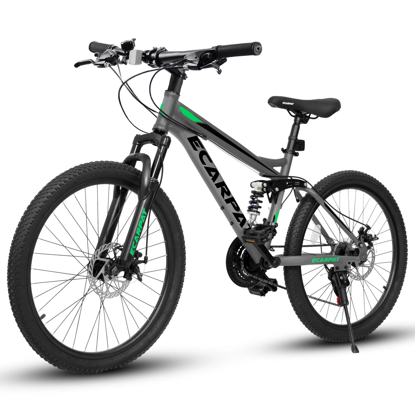Ecarpat Dual Full Suspension Mountain Bike 24/26/27.5 Inch, Teenagers