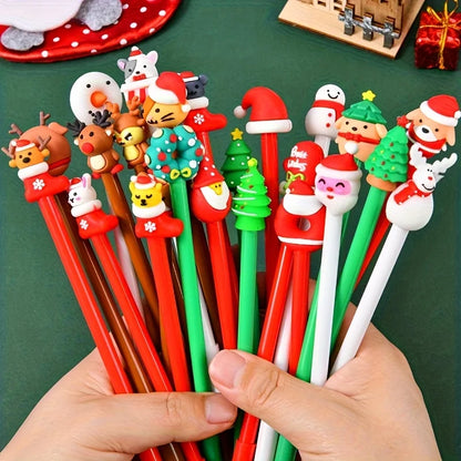 12 Christmas-Themed Neutral Pens, Office And Study Stationery