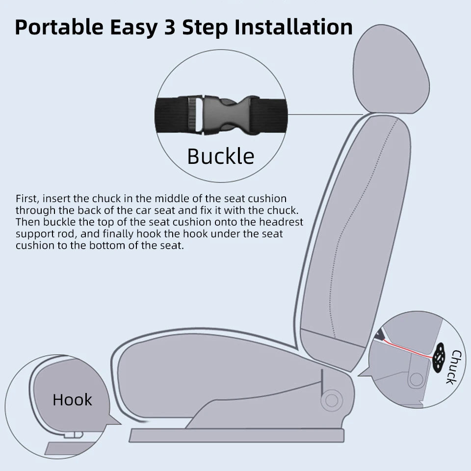 Universal Cooling Car Seat Cushion USB Charging