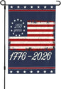America 250th Anniversary 1776 2026 Usa July 4th Retro Flag 12x18 Double-Side Banner No Flagpole CCL