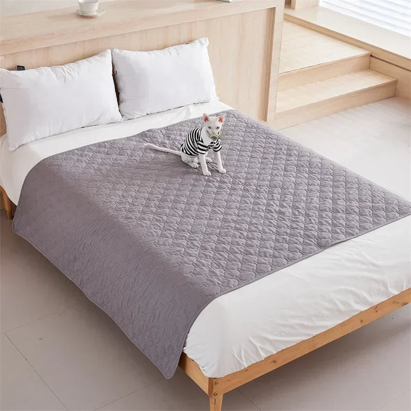 Water Repellent Bedspread on The Bed King Size