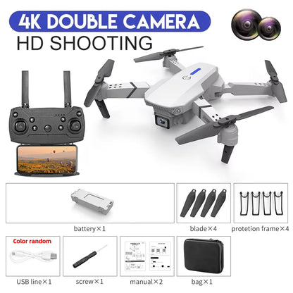 KDBFA 2024 New E88 Pro WIFI FPV Drone Wide Angle