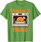 Thanksgiving Wake and Bake Funny Turkey Day Dad Men Women T-Shirt Humorous Thankful Graphic Outfit Short Sleeve Saying Tee Tops