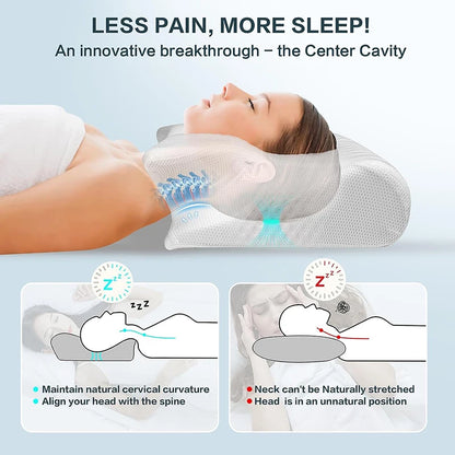1pc Memory Foam Cervical Pillow,