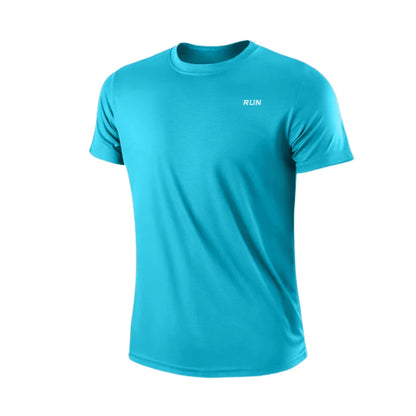 Men's Quick Dry Short Sleeve Gym Running Moisture Wicking