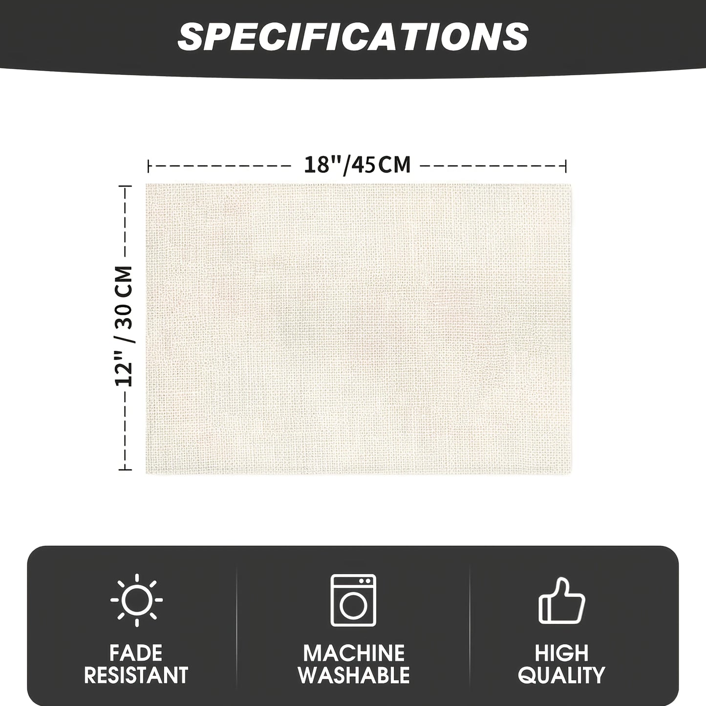 4pcs Thanksgiving Harvest Day Print Placemat Pumpkin