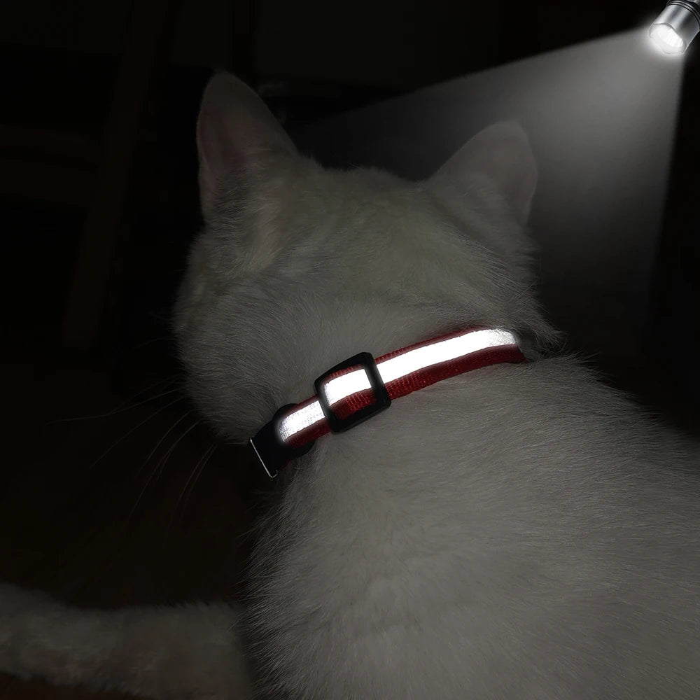 Customized Cat Collar Reflective Cat Collar Free Engraved