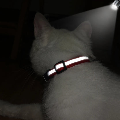 Customized Cat Collar Reflective Cat Collar Free Engraved
