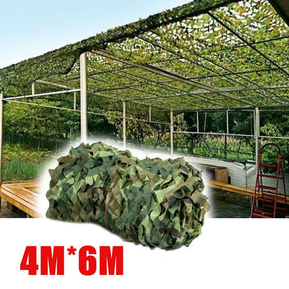3Mx5M 4Mx6M Camouflage Netting Bulk Roll Sunshade Net for Hunting Woodland Training Camping Car Cover Paintball Bird Watching