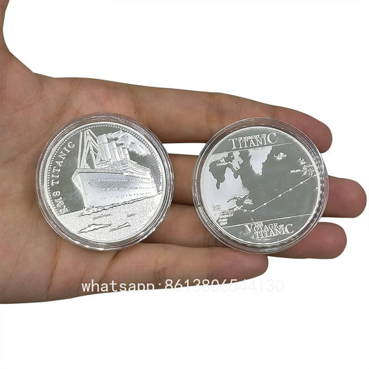 Titanic Commemorative Gold\sliver Plated Coin Cruise Ship Coin -