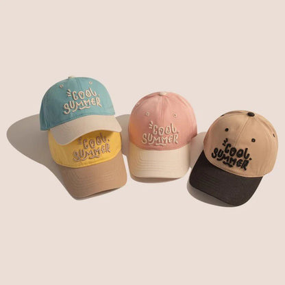 Fashion Patchwork Children Baseball Cap Girls Boys